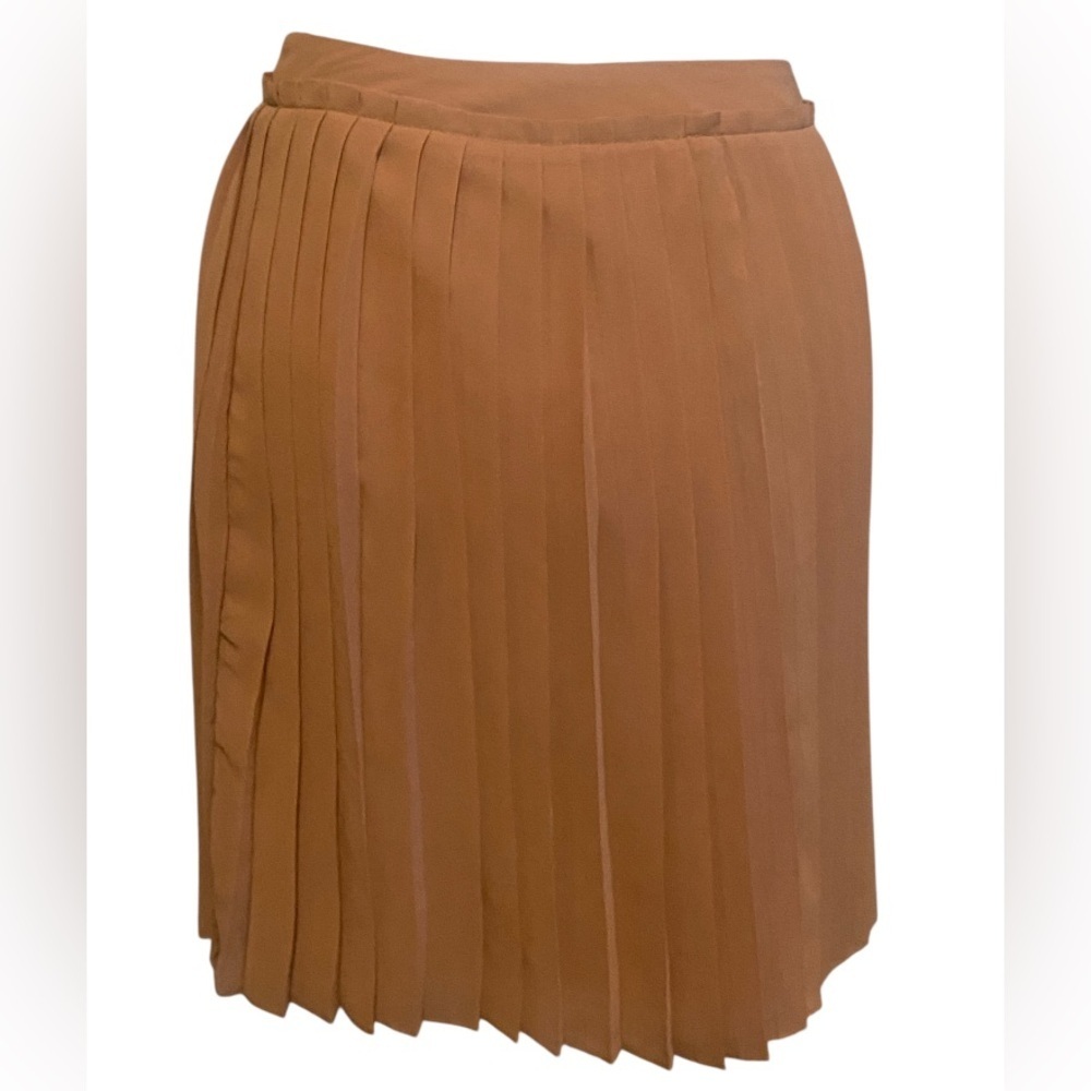LC Lauren Conrad brown pleaded skirt size 2